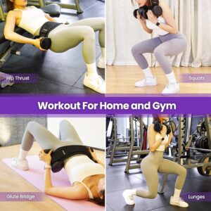 Hip Thrust Belt, Balency Hip Thrust Belt for Dumbbells Heavy, Booty Belt for Hip Thrust, Slip-Resistant Padding Hip Thrust Belt for Gym or Home Workouts, Hip Thrust Band for Dumbbell Kettlebell Plate - Image 4