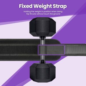 Hip Thrust Belt, Balency Hip Thrust Belt for Dumbbells Heavy, Booty Belt for Hip Thrust, Slip-Resistant Padding Hip Thrust Belt for Gym or Home Workouts, Hip Thrust Band for Dumbbell Kettlebell Plate - Image 6