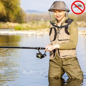 2 Pack Mosquito Head Net Mesh for Hiking & Outdoors,Bug Face Netting over Hat Adults Gnat Fly Insect Midge Protection - Image 5