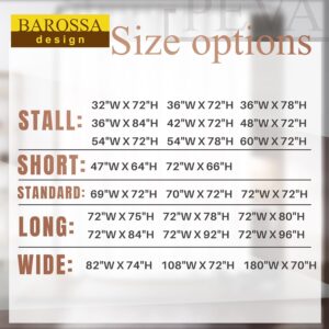 Barossa Design Plastic Shower Liner Clear - Premium PEVA Shower Curtain Liner with Rustproof Grommets and 3 Magnets, Waterproof Cute Lightweight Standard Size Bathroom Curtains - Clear - Image 4
