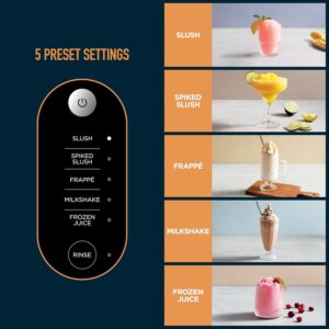 Ninja SLUSHi with RapidChill Technology, 88 oz. Frozen Drink & Slushie Machine, 5 Preset Programs, Margaritas, Frappés, and More, Premium Accents, Black, FS301 - Image 7