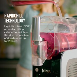 Ninja SLUSHi with RapidChill Technology, 88 oz. Frozen Drink & Slushie Machine, 5 Preset Programs, Margaritas, Frappés, and More, Premium Accents, Black, FS301 - Image 8