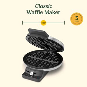 Cuisinart Waffle Maker, 1250W Round Classic Waffle Iron, 5-Setting Adjustable Browning Control, WMR-CANAS, Brushed Stainless - Image 3