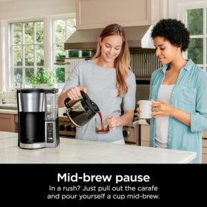 Ninja 12-Cup Programmable Coffee Brewer, 2 Brew Styles, Adjustable Warm Plate, 60oz Water Reservoir, Delay Brew - Black/Stainless Steel - Image 2