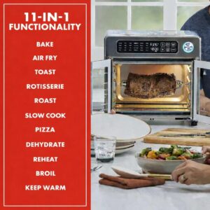 Emeril Lagasse Extra Large French Door Air Fryer Toaster Oven Combo, 24 Cooking Functions and Digital Controls, 7 Accessories Included, Stainless Steel Finish, 26QT Capacity - Image 3