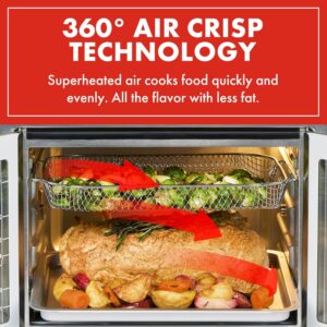 Emeril Lagasse Extra Large French Door Air Fryer Toaster Oven Combo, 24 Cooking Functions and Digital Controls, 7 Accessories Included, Stainless Steel Finish, 26QT Capacity - Image 4