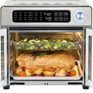 Emeril Lagasse Extra Large French Door Air Fryer Toaster Oven Combo, 24 Cooking Functions and Digital Controls, 7 Accessories Included, Stainless Steel Finish, 26QT Capacity - Image 7
