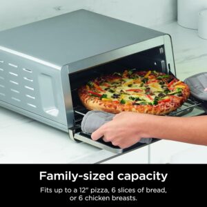 Ninja Air Fryer Toaster Oven Combo | 8-in-1 Functionality | Flip Up & Away for Storage Space | Air Fry Basket, Sheet Pan, Wire Rack & Removable Crumb Tray |1800 Watt | Stainless Steel | SP151 - Image 6