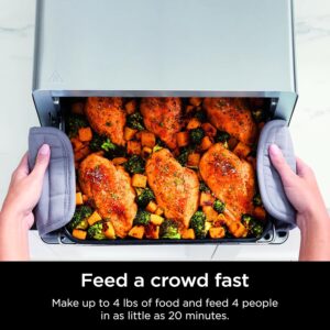 Ninja Air Fryer Toaster Oven Combo | 8-in-1 Functionality | Flip Up & Away for Storage Space | Air Fry Basket, Sheet Pan, Wire Rack & Removable Crumb Tray |1800 Watt | Stainless Steel | SP151 - Image 7