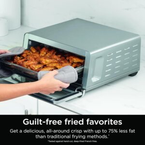 Ninja Air Fryer Toaster Oven Combo | 8-in-1 Functionality | Flip Up & Away for Storage Space | Air Fry Basket, Sheet Pan, Wire Rack & Removable Crumb Tray |1800 Watt | Stainless Steel | SP151 - Image 8