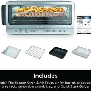 Ninja Air Fryer Toaster Oven Combo | 8-in-1 Functionality | Flip Up & Away for Storage Space | Air Fry Basket, Sheet Pan, Wire Rack & Removable Crumb Tray |1800 Watt | Stainless Steel | SP151 - Image 12