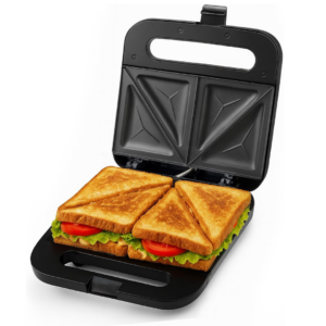 OVENTE Electric Sandwich Maker with Non-Stick Plates, Indicator Lights, Cool Touch Handle, Easy to Clean and Store, Perfect for Cooking Breakfast, Grilled Cheese, Tuna Melts and Snacks, Black GPS401B - Image 7