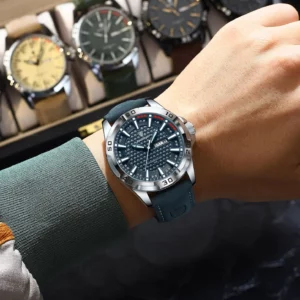 POEDAGAR Original Man Wristwatch Top Luxury Waterproof Luminous Date Week Watch For Men Quartz Sport Leather Men's Watches Reloj - Image 6