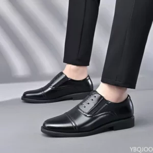 Large Size Fashionable Men's Daily Comfortable Business Office Formal Shoes Low Cut Round Toe Multifunctional Men's Wedding Shoe - Image 3