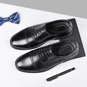 Large Size Fashionable Men's Daily Comfortable Business Office Formal Shoes Low Cut Round Toe Multifunctional Men's Wedding Shoe - Image 4