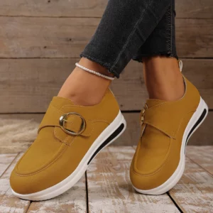 2025 Faux Suede Platform Loafers Women Lightweight Slip On Thick Sole Sneakers Woman Plus Size 43 Comfort Non Slip Casual Shoes - Image 4