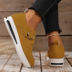 2025 Faux Suede Platform Loafers Women Lightweight Slip On Thick Sole Sneakers Woman Plus Size 43 Comfort Non Slip Casual Shoes - Image 5