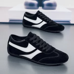Fashion breathable men's casual shoes retro men's flat single shoes driving shoes - Image 4