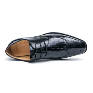 Brock British Korean version high-end suit shoes wedding small leather shoes men's business formal wear trendy men's shoes - Image 5