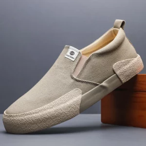 Men's Canvas Shoes Slip On Spring Autumn Breathable Wear-Resistant Slip On Classic Retro Casual Korean Styel Board Shoe SS26117 - Image 2
