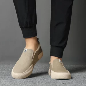 Men's Canvas Shoes Slip On Spring Autumn Breathable Wear-Resistant Slip On Classic Retro Casual Korean Styel Board Shoe SS26117 - Image 5