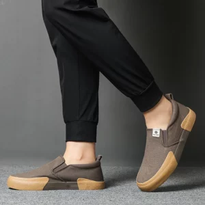 Men's Canvas Shoes Slip On Spring Autumn Breathable Wear-Resistant Slip On Classic Retro Casual Korean Styel Board Shoe SS26117 - Image 6
