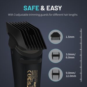 PRITECH Manscape Body Hair Trimmer for Men - Waterproof Pubic Hair Ball Trimmer, Ceramic Blade Electric Razor Body Shavers for Men with USB-C Charging, Wet/Dry Use, Nick-Free Mens Grooming Kits, Gift - Image 3