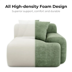 Modern L-Shape Chenille Sectional Sofa Set Three Seat Corner Sofa for Hotel & Living Room Use Durable and Eco-Friendly - Image 4