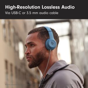 Beats Solo 4 - Wireless On-Ear Bluetooth Headphones, Up to 50-Hour Battery Life, Ultra-Lightweight Comfort, Powerful and Balanced Sound, Apple & Android Compatible - Slate Blue - Image 7