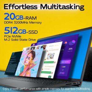 Dell Laptop 15 LDC15250 Touchscreen, Intel i5-1334U(10-Core), 20GB RAM, 512GB SSD, 15.6 FHD Anti-Glare Display for Business & Students, Windows 11 Pro, Windows Copilot - Image 4
