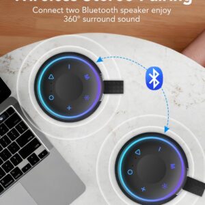 Portable Bluetooth Speaker, Bluetooth 5.4 Speaker, 30W Dual Speaker, 2.0 Channel, Deep Bass, 30H Playtime, Colorful RGB Lights, IPX7 Waterproof, TWS pairing for Outdoor/Home/Party/Travel, Gift Ideas - Image 4