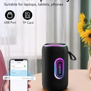 Portable Bluetooth Speaker, Bluetooth 5.4 Speaker, 30W Dual Speaker, 2.0 Channel, Deep Bass, 30H Playtime, Colorful RGB Lights, IPX7 Waterproof, TWS pairing for Outdoor/Home/Party/Travel, Gift Ideas - Image 5