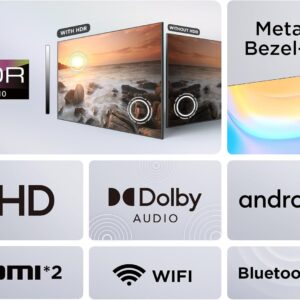 TCL 32 Inch LED HDR Full Frameless Smart TV, Android TV, Google Assistant, Dolby Audio Sound, Netflix, Youtube, Google Play Store, 32S5400AF - (2024 Model) - Image 4
