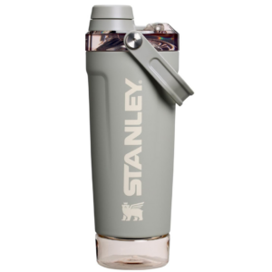 STANLEY Vitalize Shaker Bottle 20 oz | Leakproof Insulated Stainless Steel Shaker Cup | Base Storage and Twist On Fast Flow Lid | Protein Shakes and Pre Workout Powder | BPA-Free | Sage Grey - Image 10