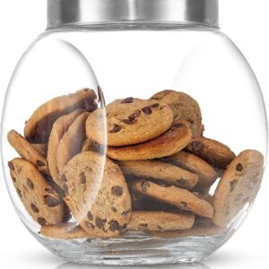 JoyJolt All-Sides Cookie Jar. Set of 2 Cookie Jars for Kitchen Counter with Lids, Candy Jar, Dog Treat Container, Laundry Detergent Container, Large Canisters, Half Gallon Glass Jar with Lid Airtight - Image 3