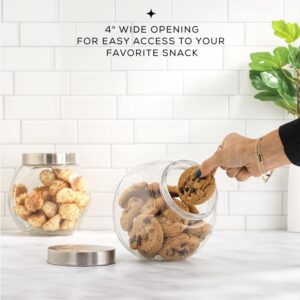 JoyJolt All-Sides Cookie Jar. Set of 2 Cookie Jars for Kitchen Counter with Lids, Candy Jar, Dog Treat Container, Laundry Detergent Container, Large Canisters, Half Gallon Glass Jar with Lid Airtight - Image 5