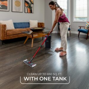O-Cedar H2prO Flat Mop System | Quick Cleaning Tool | Clean with Water | Machine Washable Reusable Microfiber Mop Pad | Safe on Wood Floors, Vinyl, Tile, Baseboards, Walls - Image 2