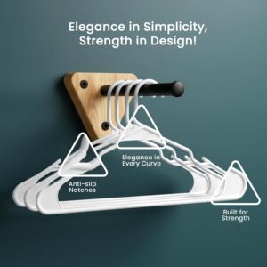 Utopia Home - Plastic Hangers 50 Pack - Space Saving Clothes Hanger - Durable and Strong Closet Organizers and Storage Makes It Ideal Stocking Stuffers or Apartment or Dorm Room Essentials - Image 6