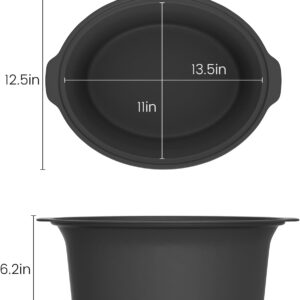 HOMECOOKIN Slow Cooker, Extra Large 10 Quart Digital Programmable Slow Cookers with Timer, Dishwasher Safe Glass Lid & Crock, Kitchen Appliance for Families and Gatherings, Black - Image 4