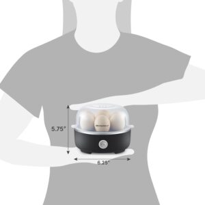Elite Gourmet EGC115B Easy Egg Cooker Electric 7-Egg Capacity, Soft, Medium, Hard-Boiled Egg Cooker with Auto Shut-Off, Measuring Cup Included, BPA Free - Image 4
