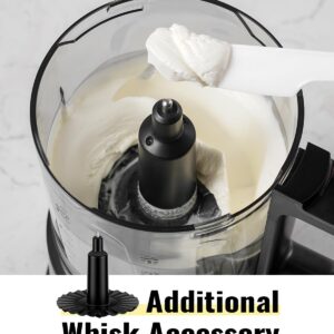Food Chopper, 4 Cup Mini and Fast Food Processor, Electric Meat Grinder with 2 Speed, 4 Stainless Steel Blades, and Whisk, 400W Power for Chopping, Mixing, Emulsifying, Puree and Whisking, BPA-Free - Image 6