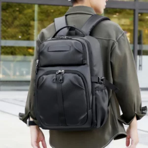 Business backpack, laptop backpack, travel bag, black, large capacity, suitable for different scenarios - Image 2