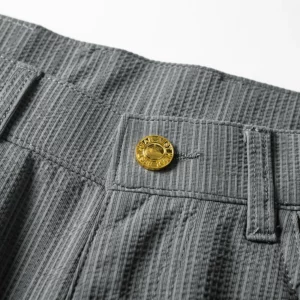Mens Stretch Casual Pants Business Dress Pants Khaki Suit Pants Formal Dress Pants Embroidery - Image 5