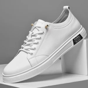 Casual Shoes, Cowhide Sports Shoes, Flat Shoes, Classic Men's Casual Shoes, Spring and Autumn New Styles, Trendy Casual Shoes - Image 2