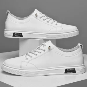 Casual Shoes, Cowhide Sports Shoes, Flat Shoes, Classic Men's Casual Shoes, Spring and Autumn New Styles, Trendy Casual Shoes - Image 4