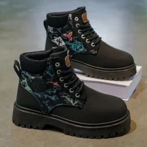 Men's boots four season classic big head casual boots soft sole non-slip breathable Joker high-top outdoor comfort tooling boots - Image 2