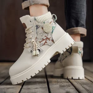 Men's boots four season classic big head casual boots soft sole non-slip breathable Joker high-top outdoor comfort tooling boots - Image 3