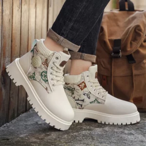 Men's boots four season classic big head casual boots soft sole non-slip breathable Joker high-top outdoor comfort tooling boots - Image 5
