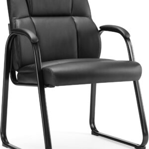Sweetcrispy Waiting Room Guest Chair Set of 2, Stationary Office Reception Chairs No Wheel, Comfy Padded Arms and Seld Base, for Conference Room Lobby Home Computer Desk Bedroom Elderly, - Image 7