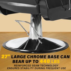 Barber Chair Salon Chairs for Hair Stylist Heavy Duty Hydraulic Reclining for Salon Barbershop Hair Stylist Professional - Image 4